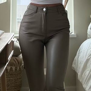 H&M Faux Leather Pants